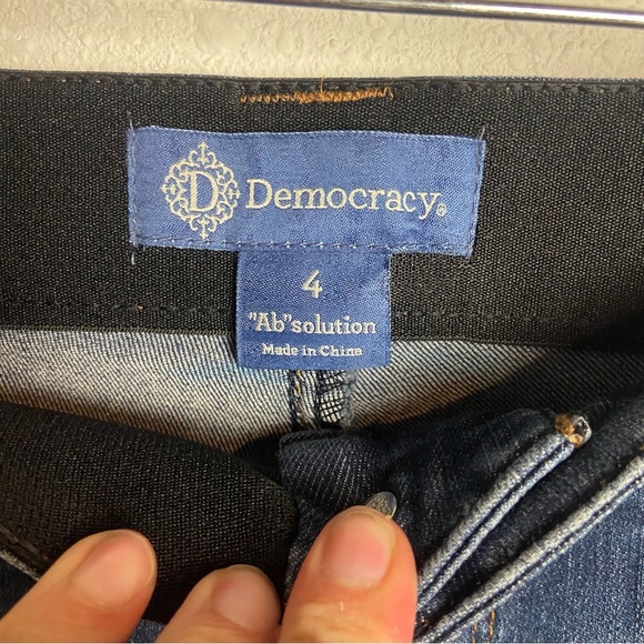 Democracy Ab Technology Jeans Size 4 Dark Wash Skinny Classic Casual Mature - Picture 7 of 8